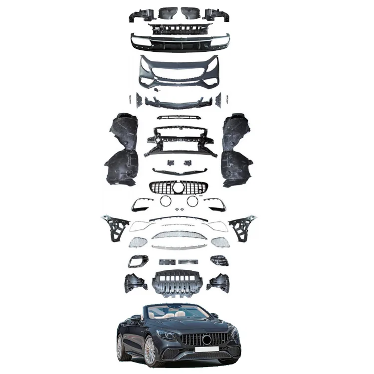 

Auto Body Systems S400 S450 S500 C217 Facelift Plastic Bumpers OE Size Fits Perfectly 2014-2021 S Coupe W217 C217 S65 Body Kits