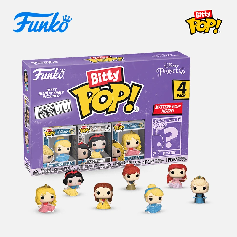 Funko Bitty Pop Disney Aschenputtel Schnee wittchen Prinzessin Serie Blind Box Handarbeit Anime Peripherie Puppe Dekoration niedlichen Modell Spielzeug