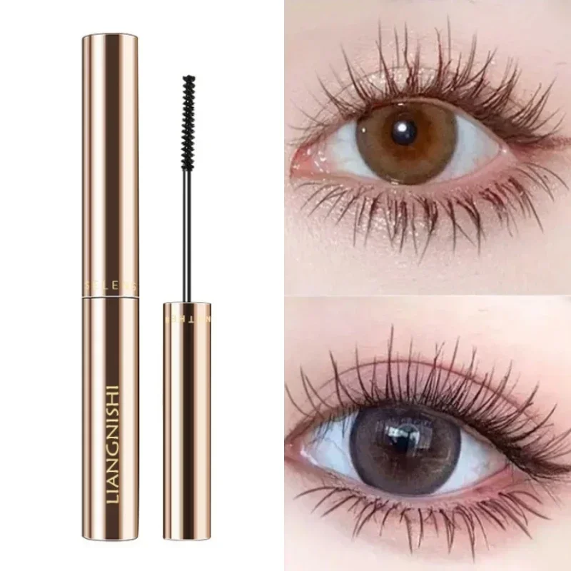 4D Silk Fibre Mascara Curling Thick Ultra-fine Brush Eyelash Extension Black Brown Waterproof Mascara Women Eye Cosmetic Sheglam