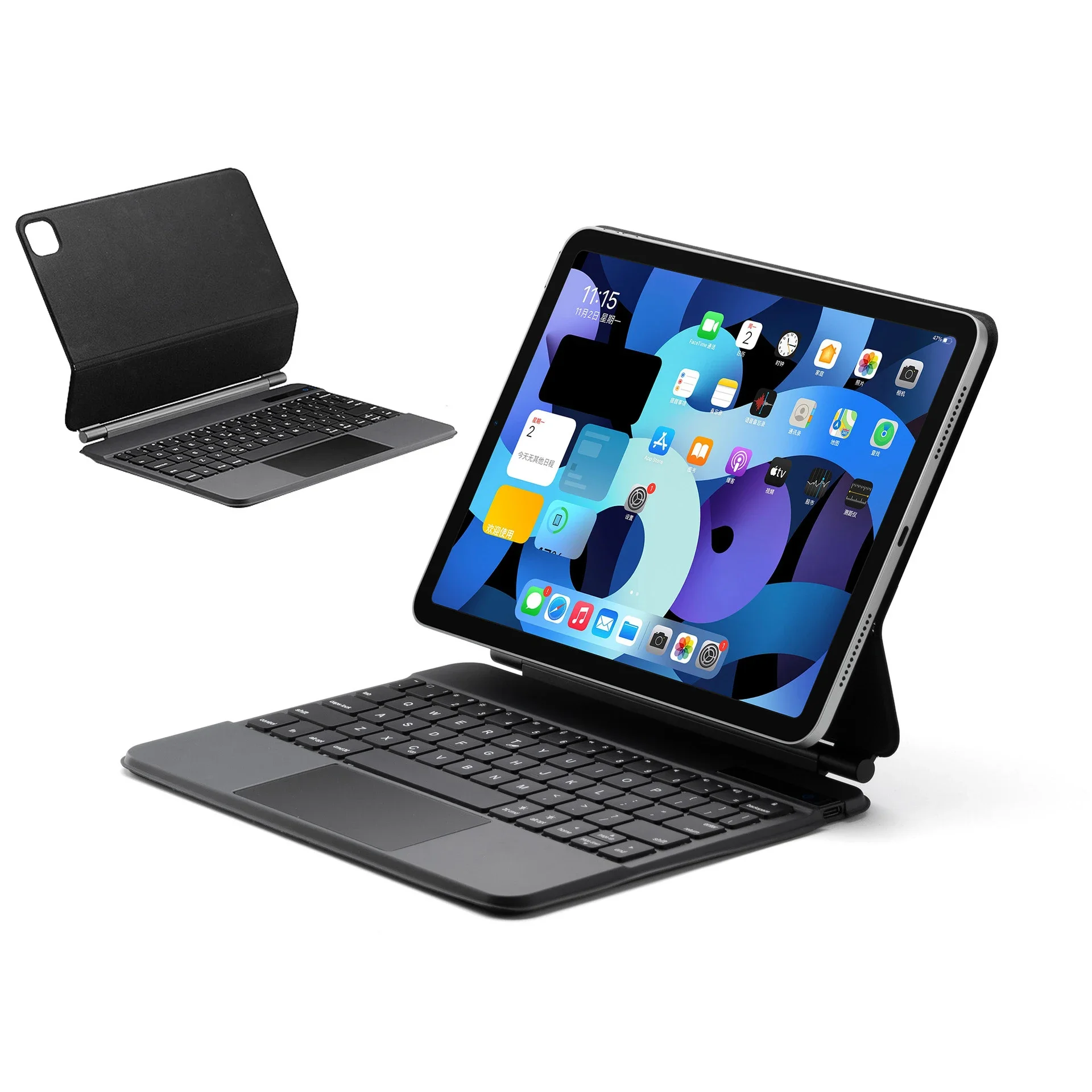 

Bluetooth Magic Keyboard for iPad Pro 11 12.9 2021 2020 2018 Air 45 10.9 2022 iPad 10th Keyboard Case Floating Magnetic Keyboard