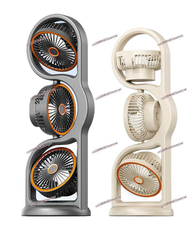 2026 New Three-head Fan Office Dormitory Suitable for Three-layer High Wind Desktop Fan