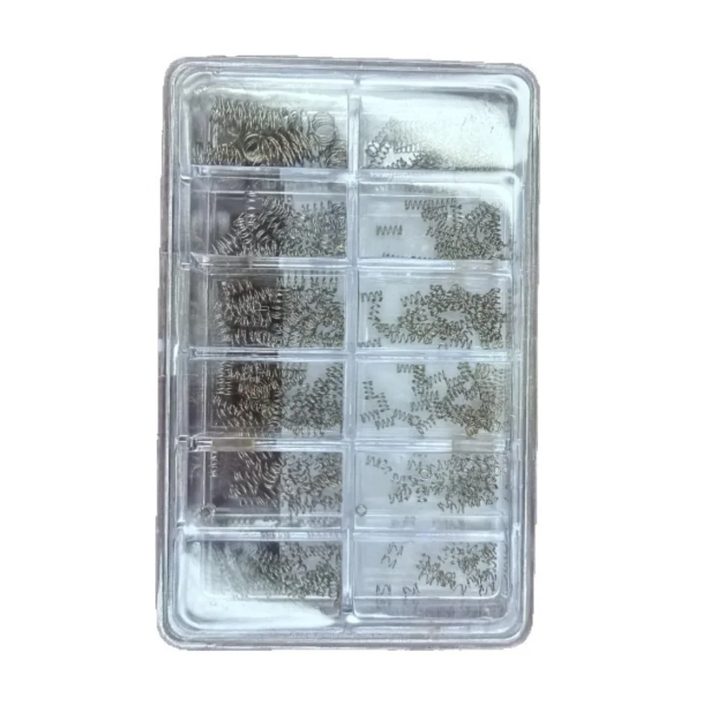Pusher Springs for Chronograph Watches 360PCS Silver Metal Button Springs Kit for Mechanical Watch Repair Standard Size