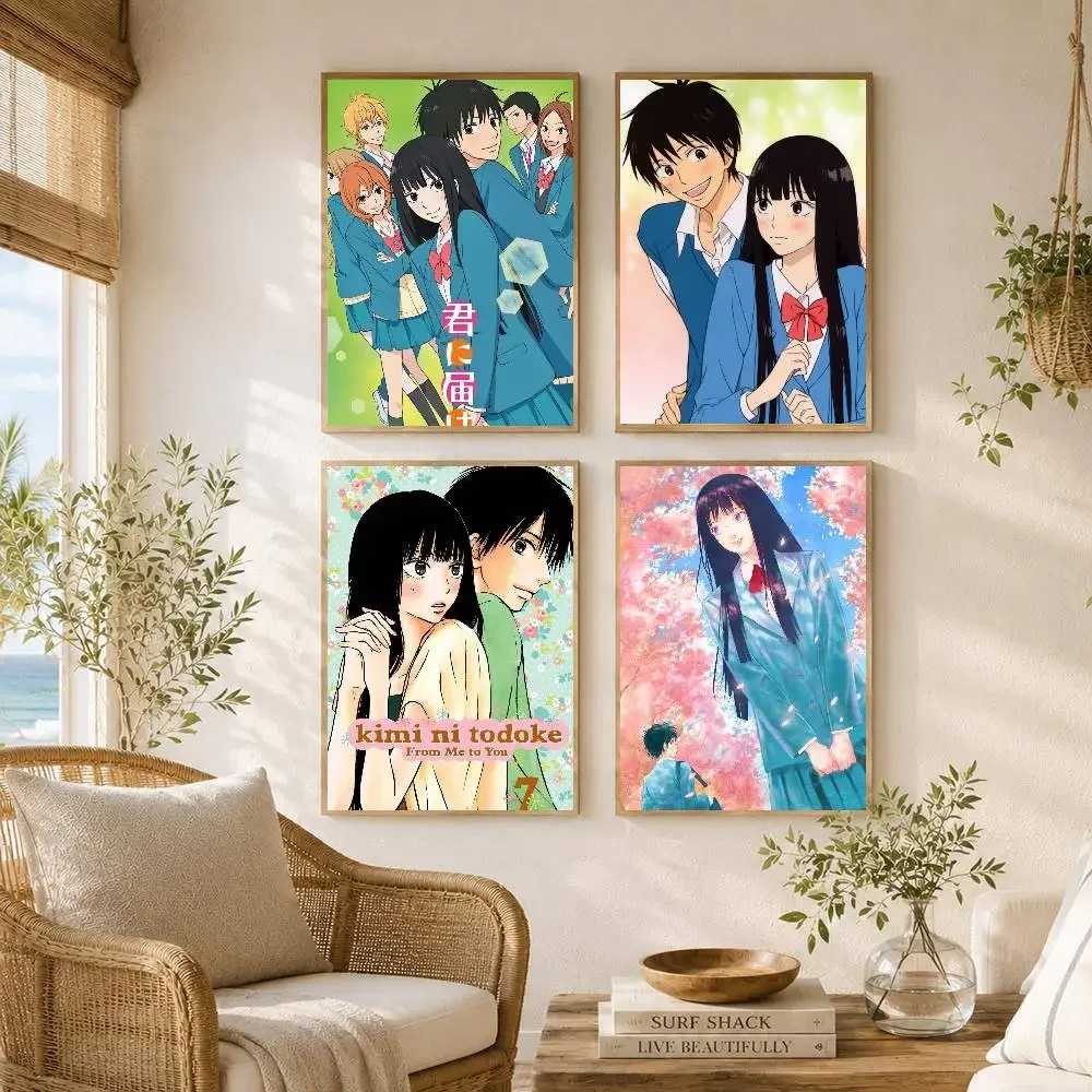 KI-mI- NI- Todoke：From Me To YoU- Popular Anime Posters Artwork Home Decor Minimalist Aesthetic Art Gift For Fan Canvas Painting