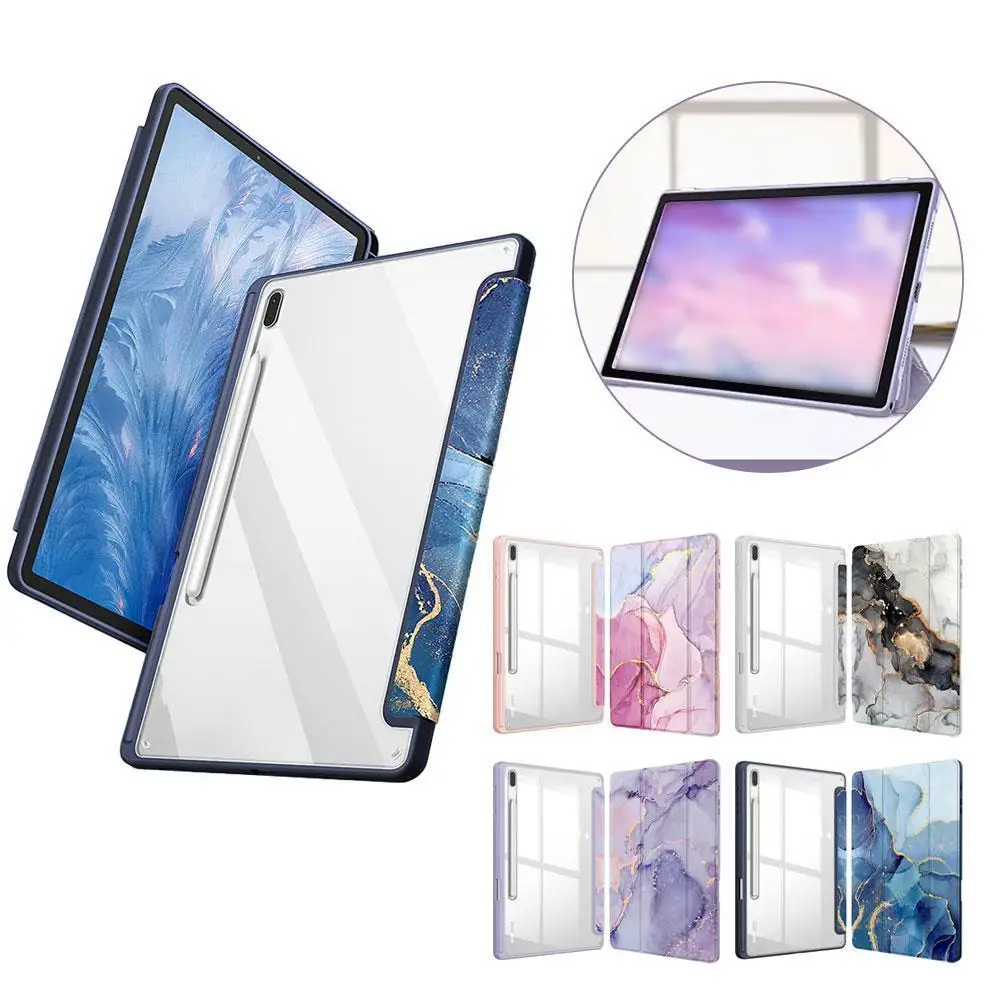 

for Samsung Galaxy Tab A9 Plus 11 Inch 2023 Case Acylic Transparent Back Tablet Cover For Tab A9 8.7" Pencil Holder