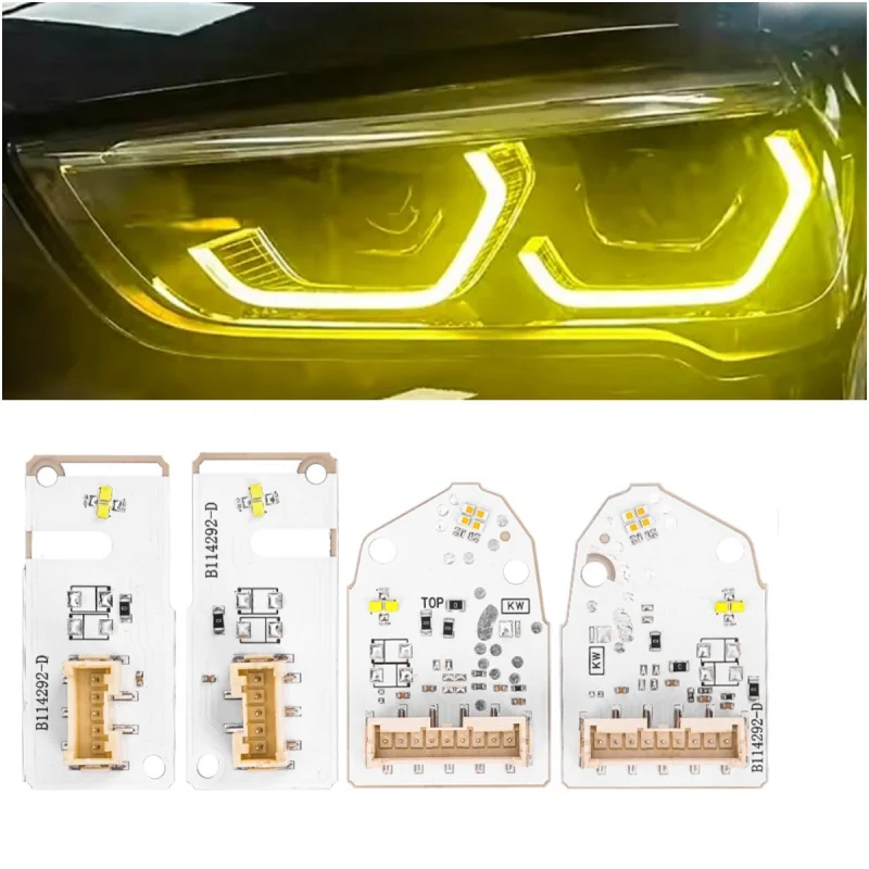 yellow-angel-eye-drl-boards-for-2020-2021-2022-bmw-x1-f48-lci-led-headlight-daytime-running-light-drl-module