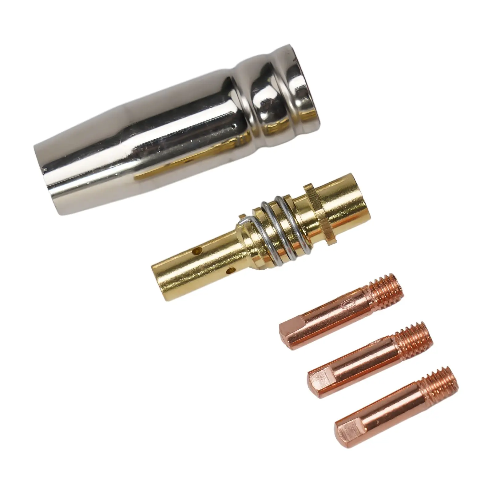Kit de consumibles de boquilla de soldadura duradera, accesorios MB15 15AK, soporte de punta de soldadura MIG 0,6/0,8/0,9/1,0/1,2mm, 5 unids/set