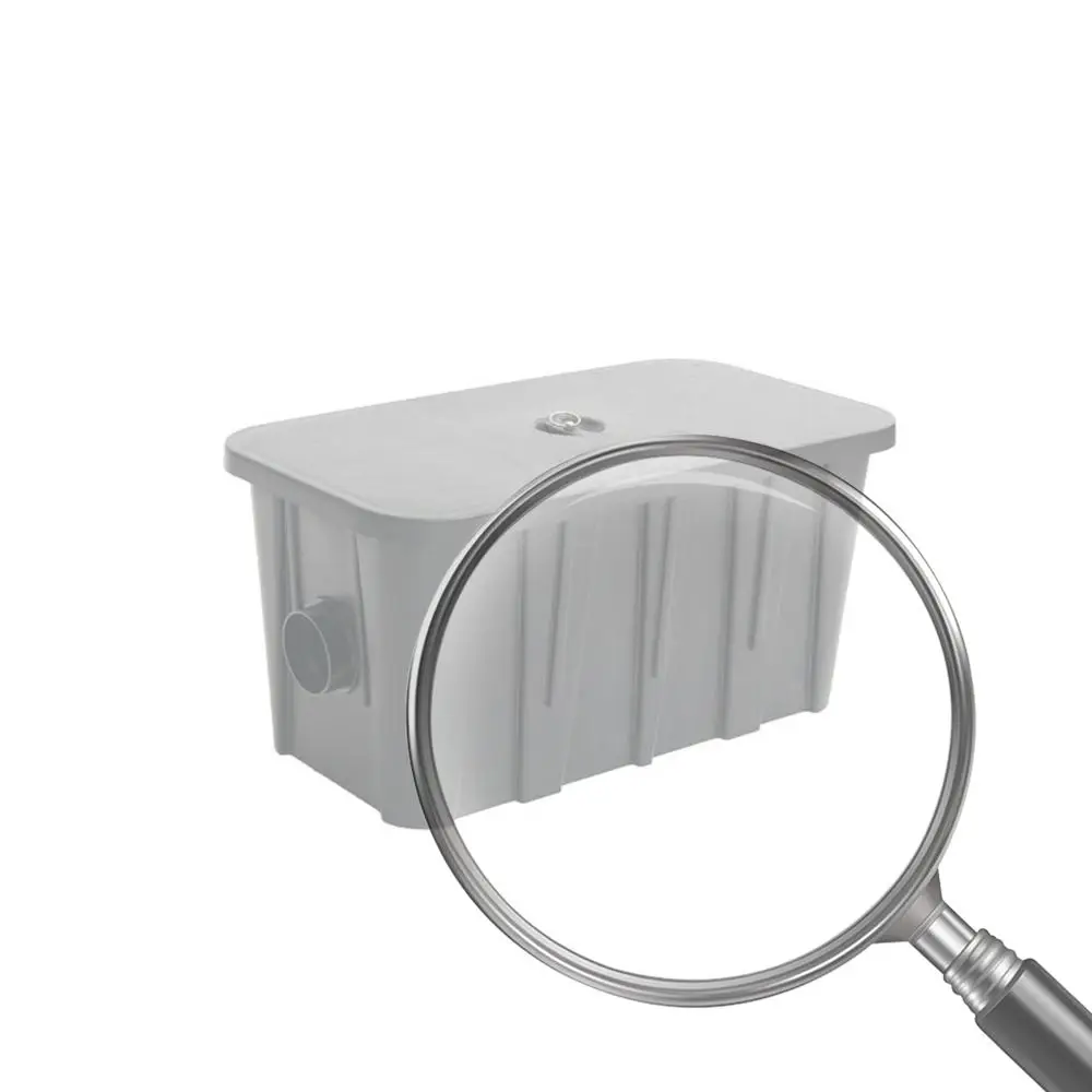 مصيدة شحم بلاستيكية تحت الحوض مع سلة مرشح قابلة للإزالة مصيدة شحم اعتراضية تمنع قباقيب ورائحة لمطعم المقهى