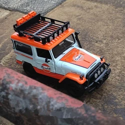 1:24 FJ40 FJ CRUISER Gulf Version Collectible Alloy Car Model Diecast Simulation Metal Modified Off-road Vehicles Model Kid Gift