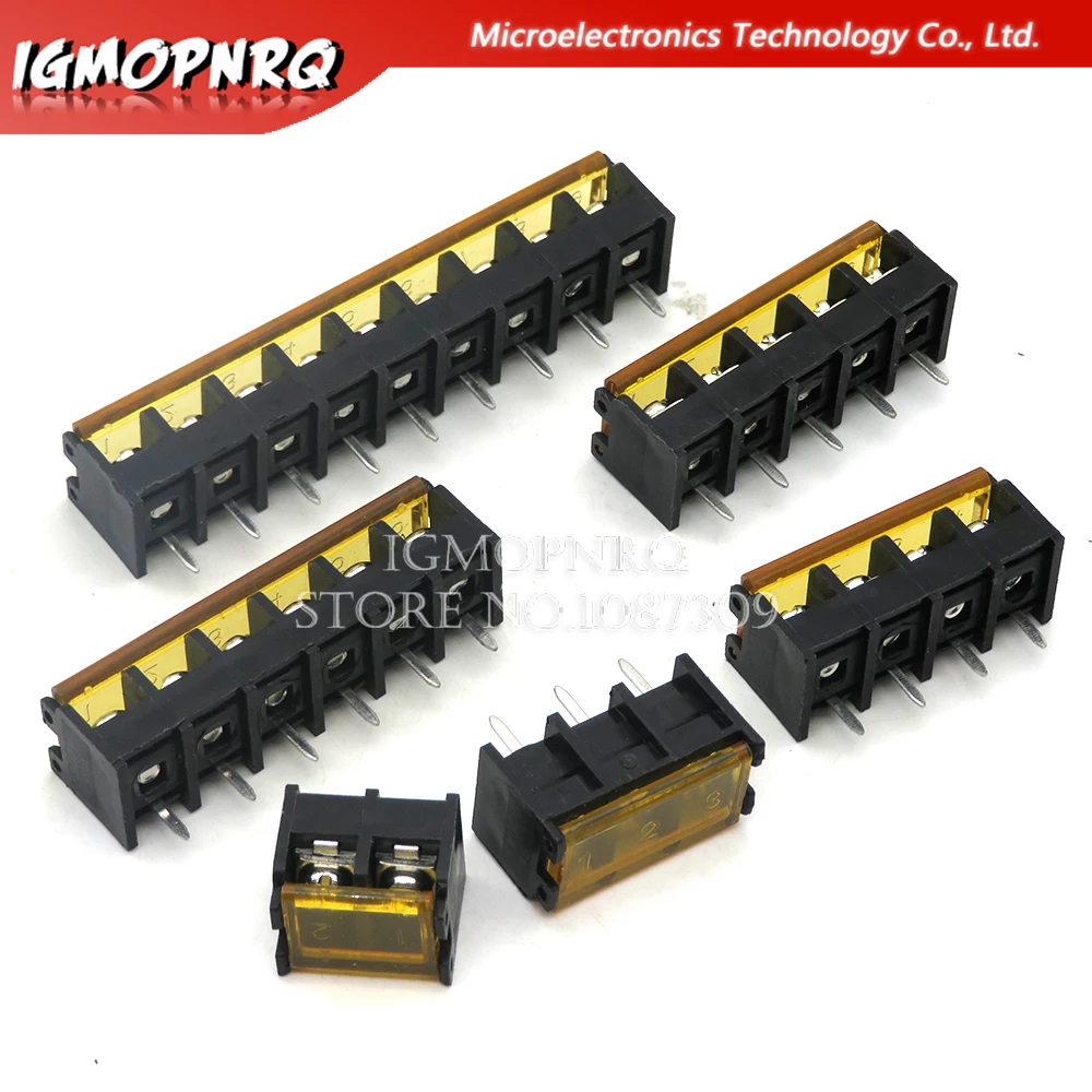 2/5PCS HB9500 2P 3P 4P 5P 6P 7P 8P 9P 10Pin PCB Screw Terminal Block Connector HB-9500 300V 30A Lid Barrier Terminal 9.5MM Pitch