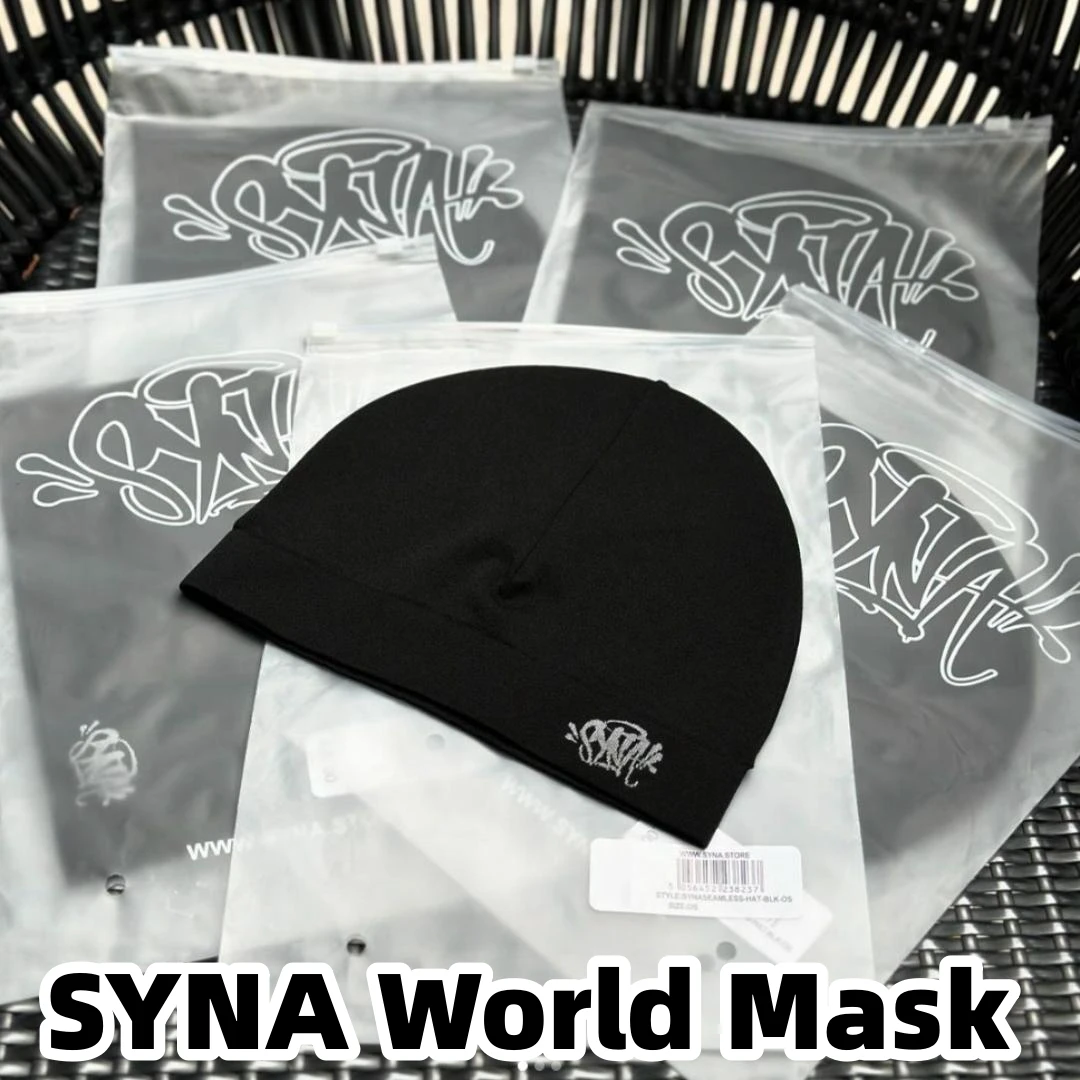 SYNAWorld Beanie 2024 Syna Skull Cap Centralcee Mask Fashion Item Y2K Knitted Hat