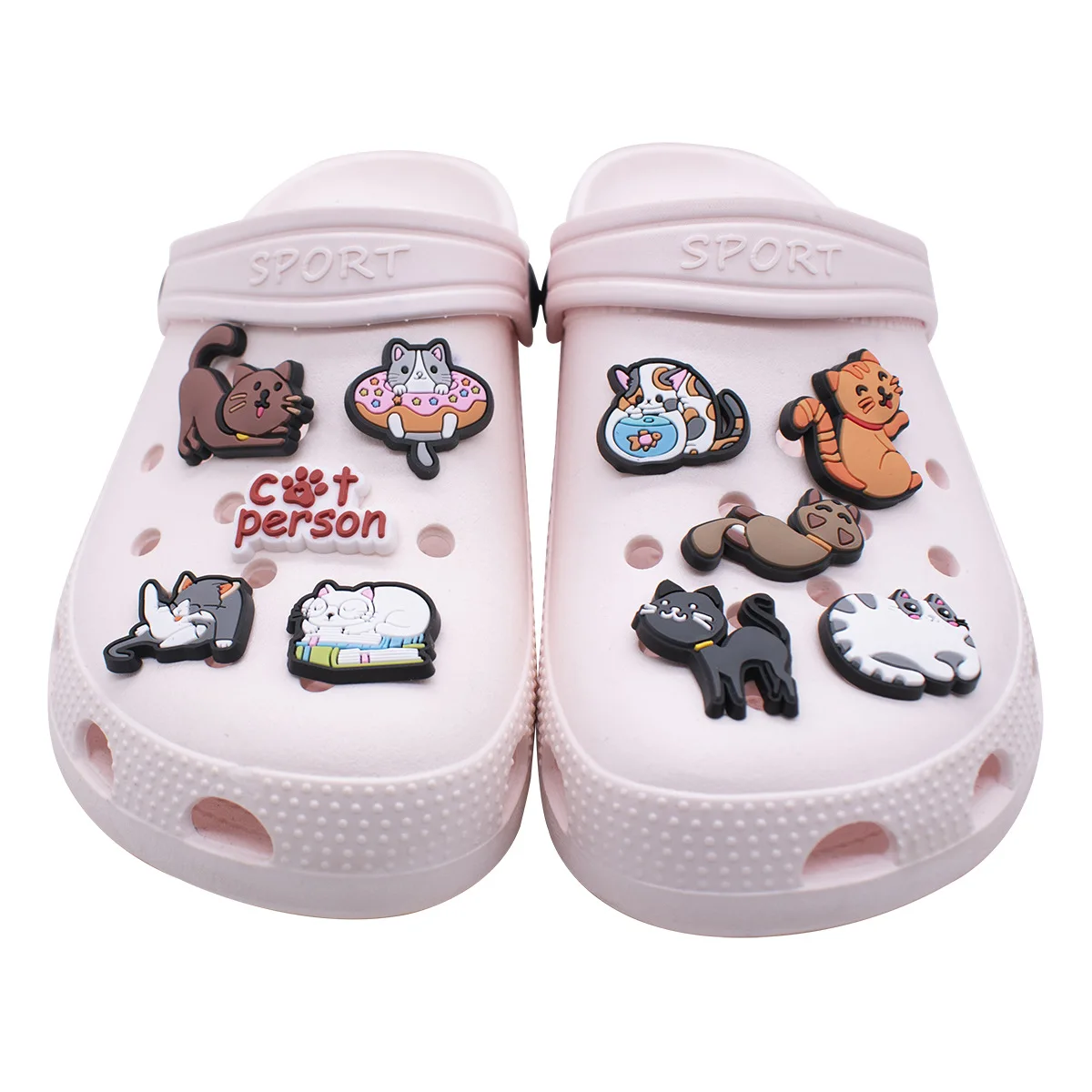 Hete Verkoop Schattige Dieren Kattenschoen Bedels Voor Crocs Accessoires Bedels Decoraties Sandalen Schoenspelden Kids Vrouwen Mannen Geven De Voorkeur Aan Cadeau