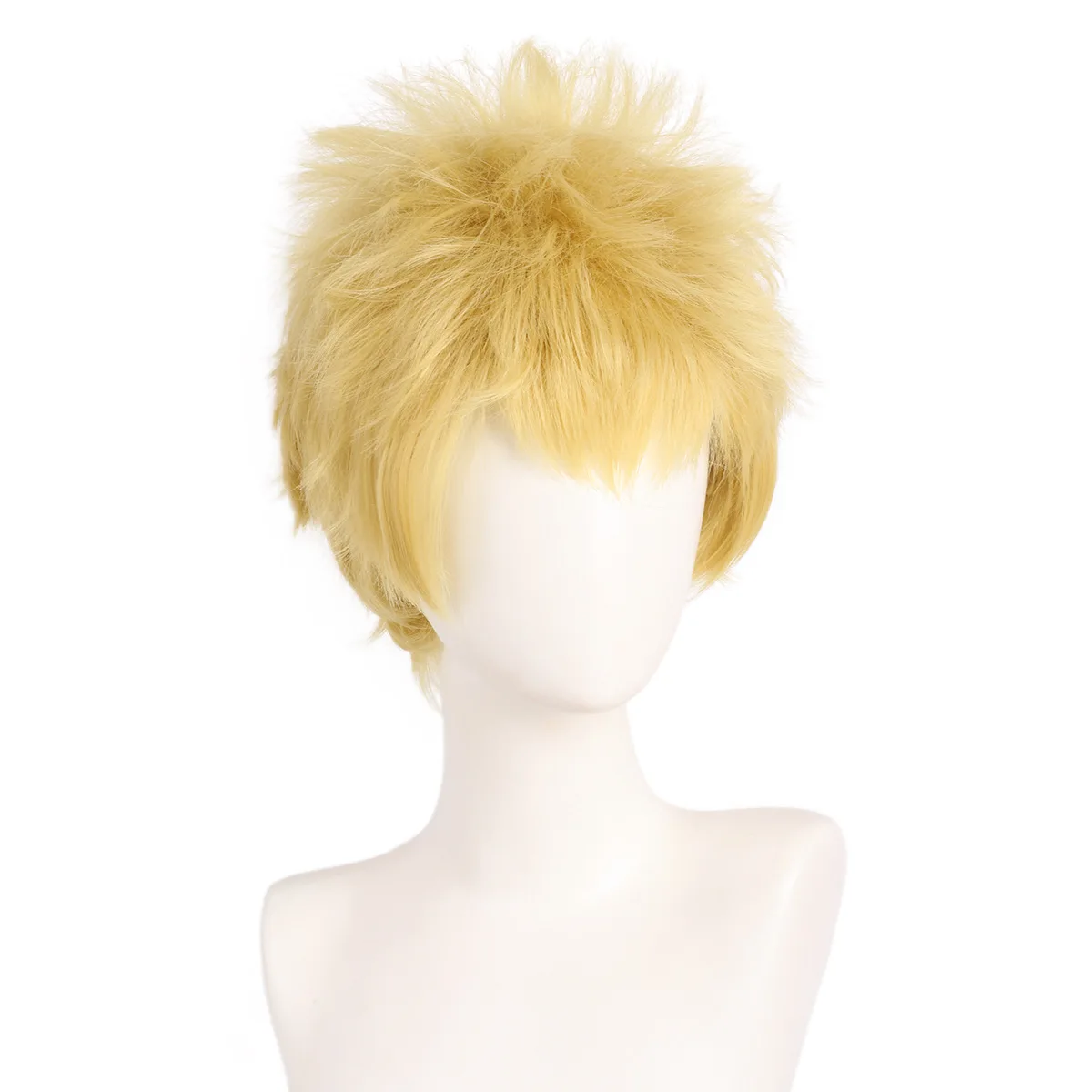 Halloween Costume Party Men Game Cosplay Ryuji Sakamoto Short Golden Wig