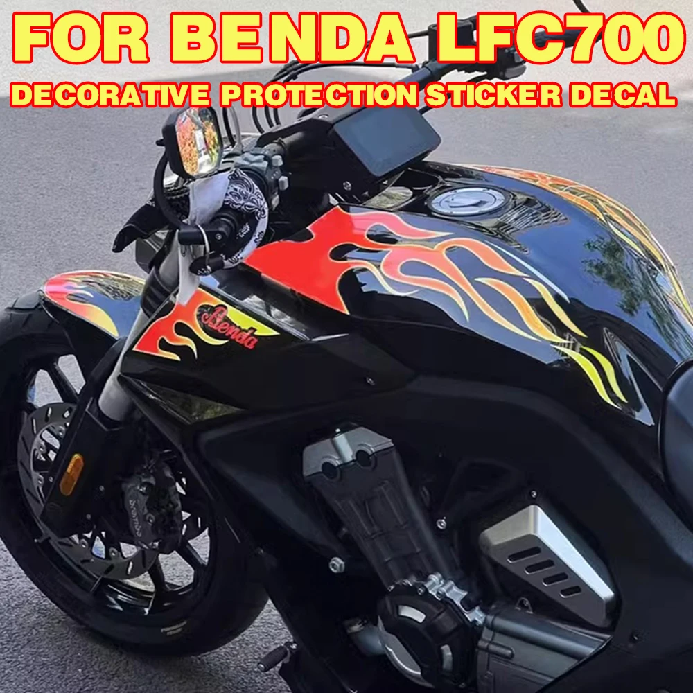 

For BENDA LFC700 700LFC LFC 700 Motorcycle Anti Slip Fuel Oil Tank Pad Side Knee Grip Decal Protector Sticker Pad Stickers