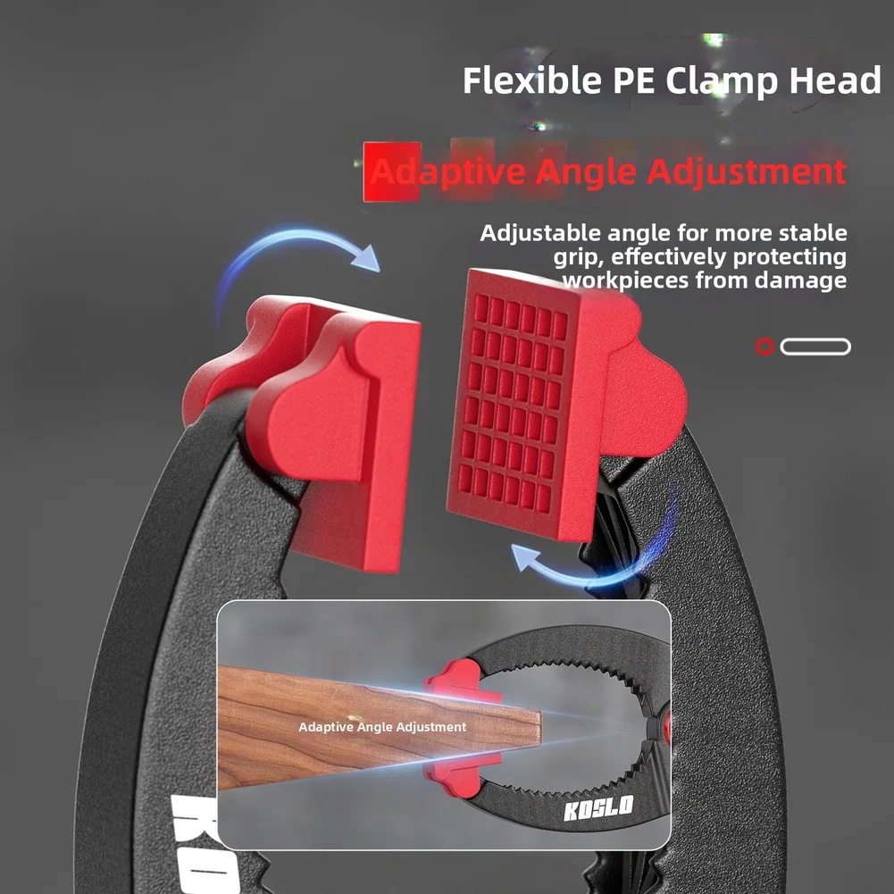 1pc 6/9inch Ratchet Woodworking Clamp A Type Woodworking Clip Non Slip Strong Grip DIY Wood Working Tool For Carpenter Tool