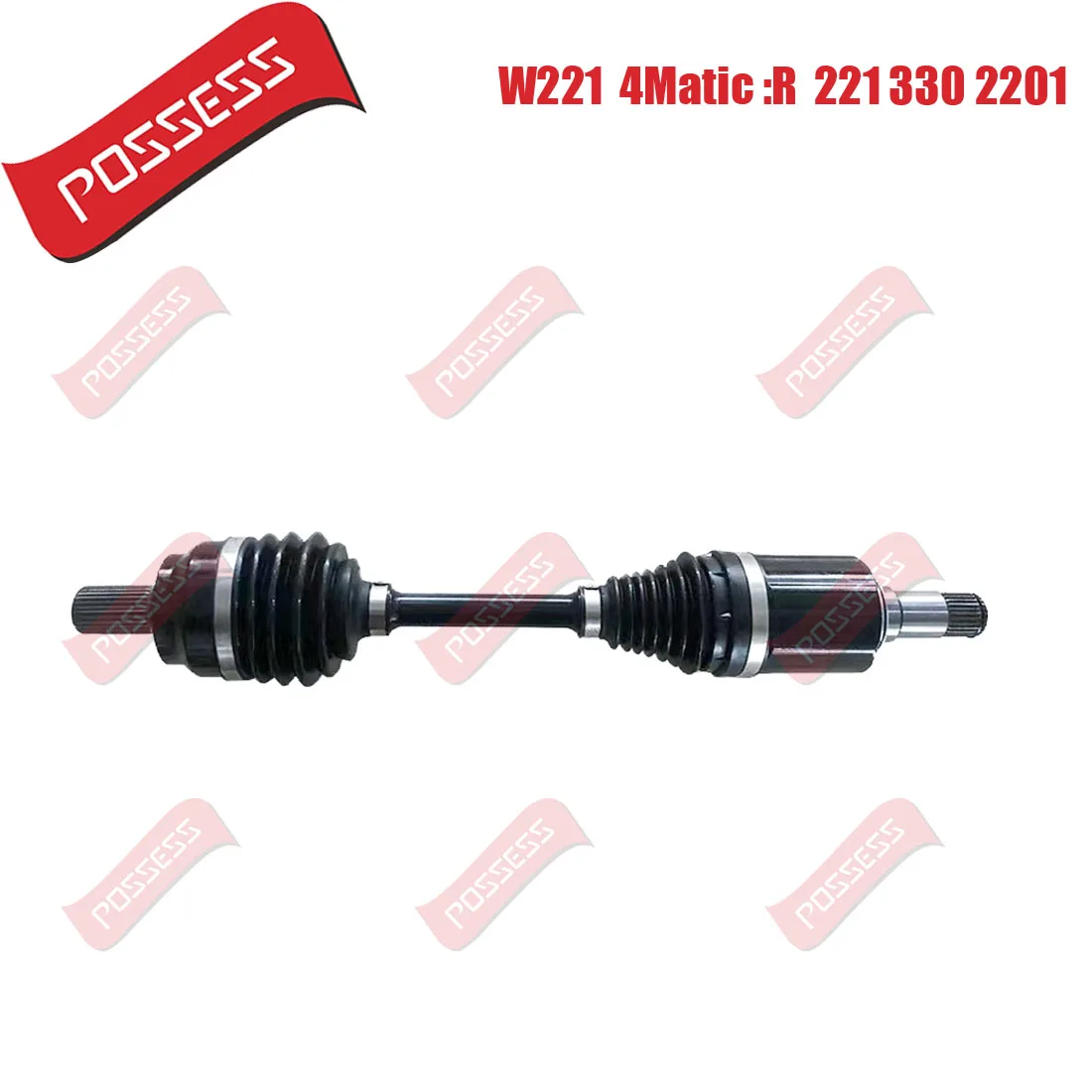 Front Axle Drive Shaft Assembly With Constant Velocity Universal Joint For Mercedes-Benz S-Class W221 C216 4Matic 2005-2013