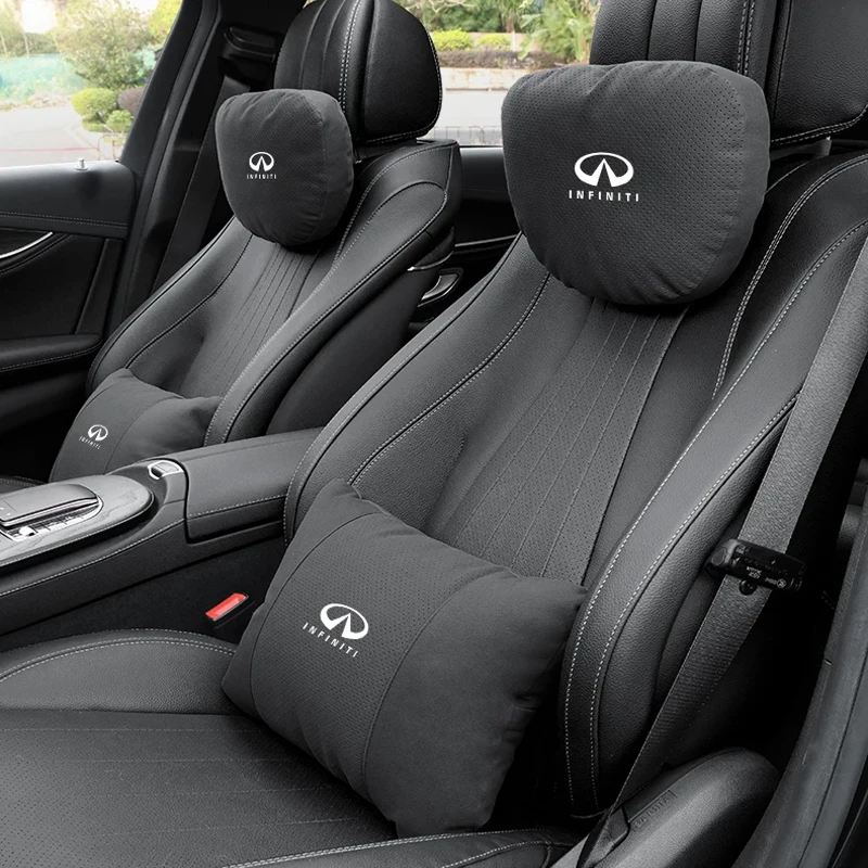 For Infiniti QX30 Q50 Q60 Qx70 QX80 Qx56 Fx35 Ex35 G25 G35 G37 JX35 Car Headrest Neck Support Lumbar Cushion Soft Neck Pillow