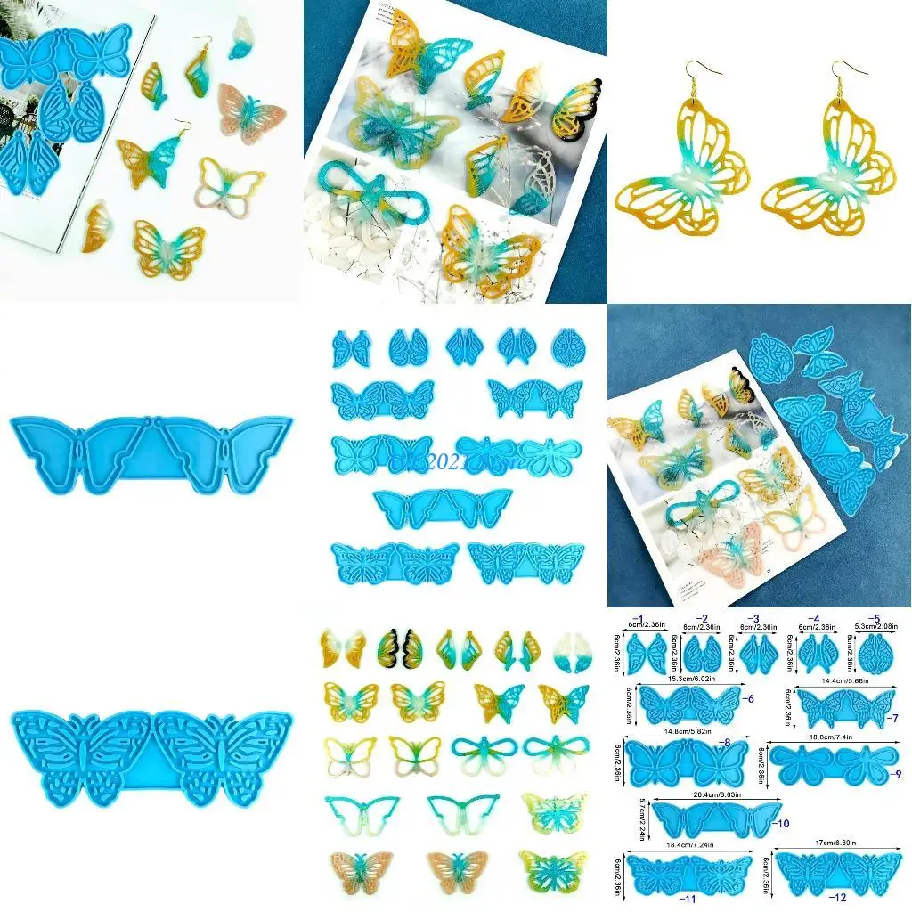 

G5GC for Butterfly Earring Molds Resin Jewelry Molds,Pendant Earrings Silicone Molds