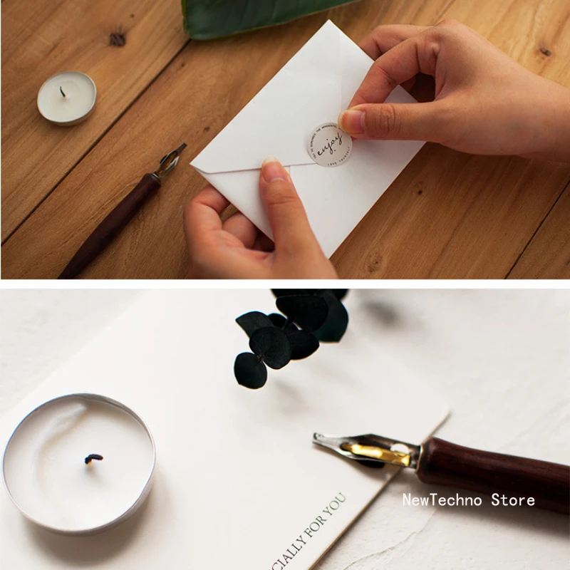 2024 Festive Greeting Card With Envelopes And Stickers Birthday Wedding Holiday Party Invitation Cards Message Blessing Card