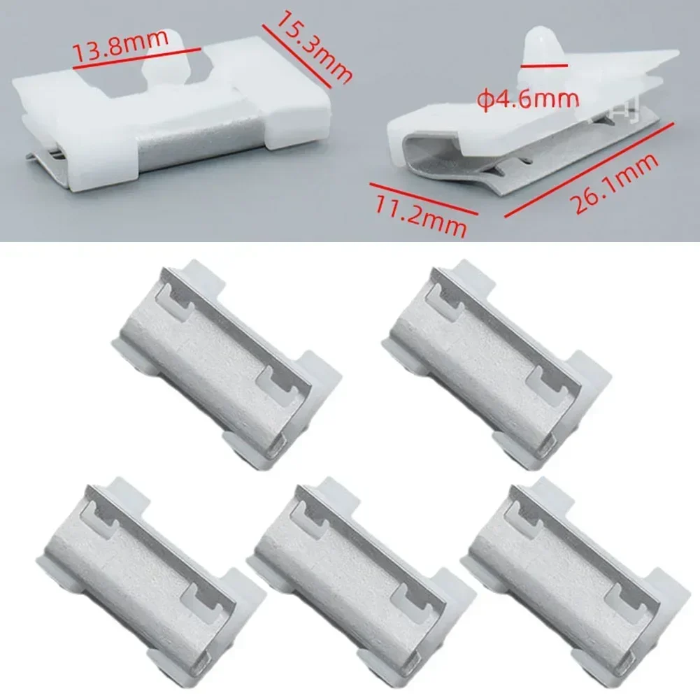 5pcs/set Car Windshield Molding Clips Left Or Right Plastic Clamps 51318125892 For BMW E38 Windscreen Molding Clips