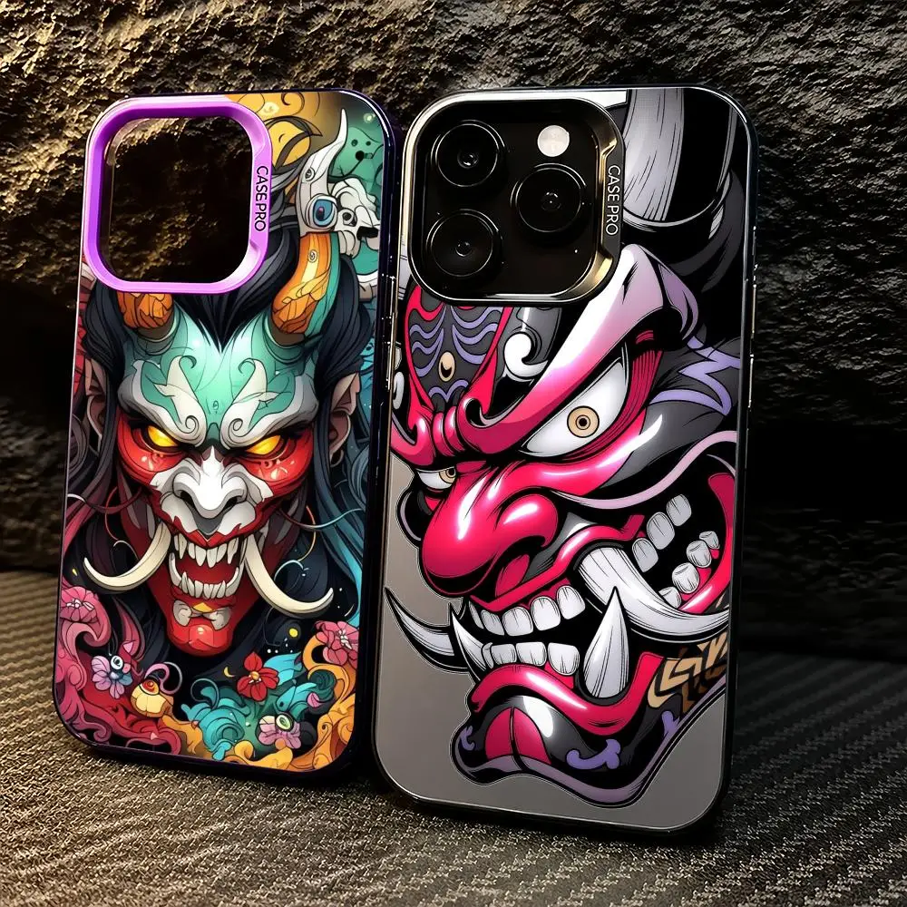 Coque de téléphone Battle Soul pour iPhone 11/12/13/14/15/16/17 Pro Max, coque en TPU à dégradé de couleur, protection antichoc