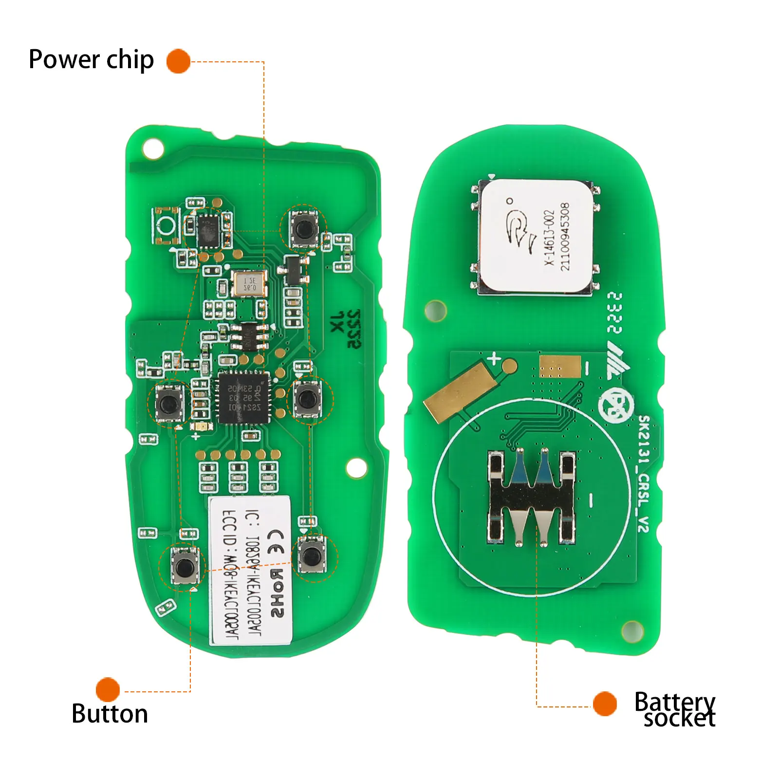 Original AUTEL KM100/IM508/IM608 4/5 Button Universal Remote Smart Key CL004AL CL005AL for Chrysler/Dodge/Jeep Car Keys