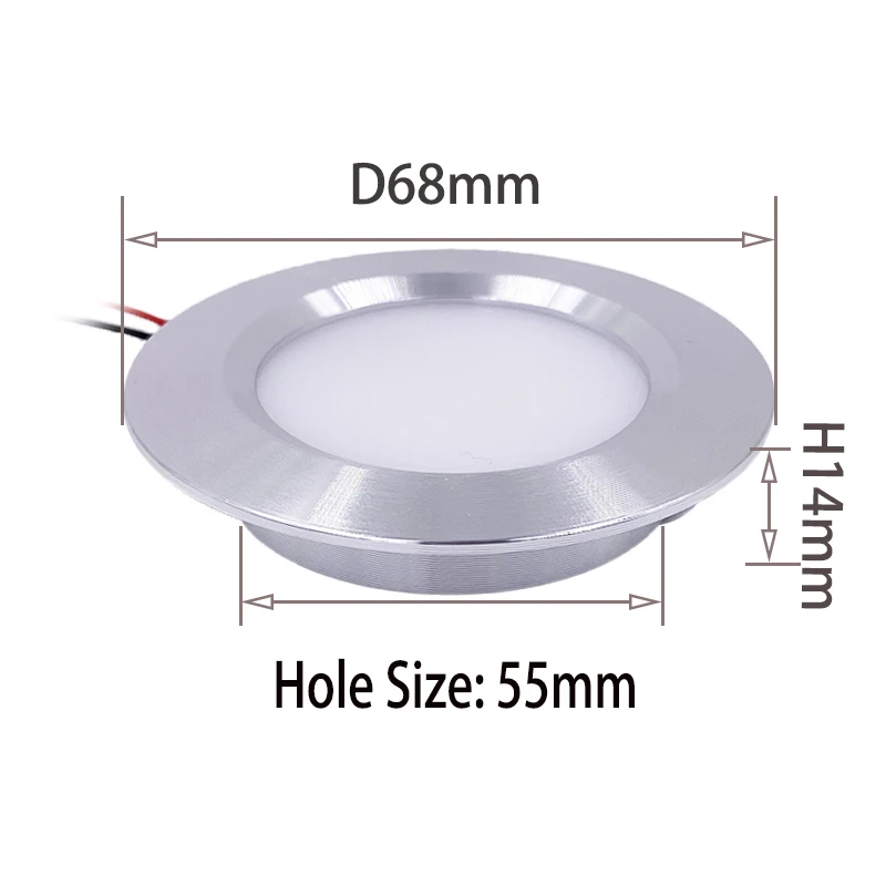 Mini LED Downlight DC12V 24V Ultra-Thin 3W 5W Embedded Room Decor Small Spotlight Ceiling Kitchen Bathroom Camping vehicle Light