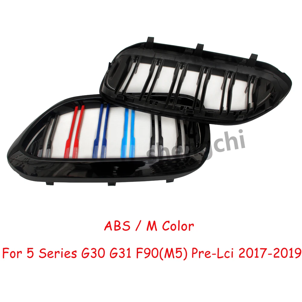 G30 G31 Gloss M Color front Kidney Grille for BMW 5 Series G30 G31 & F90 M5 Pre-Lci 520i 530i 540i Racing Grill 2017 2018 2019