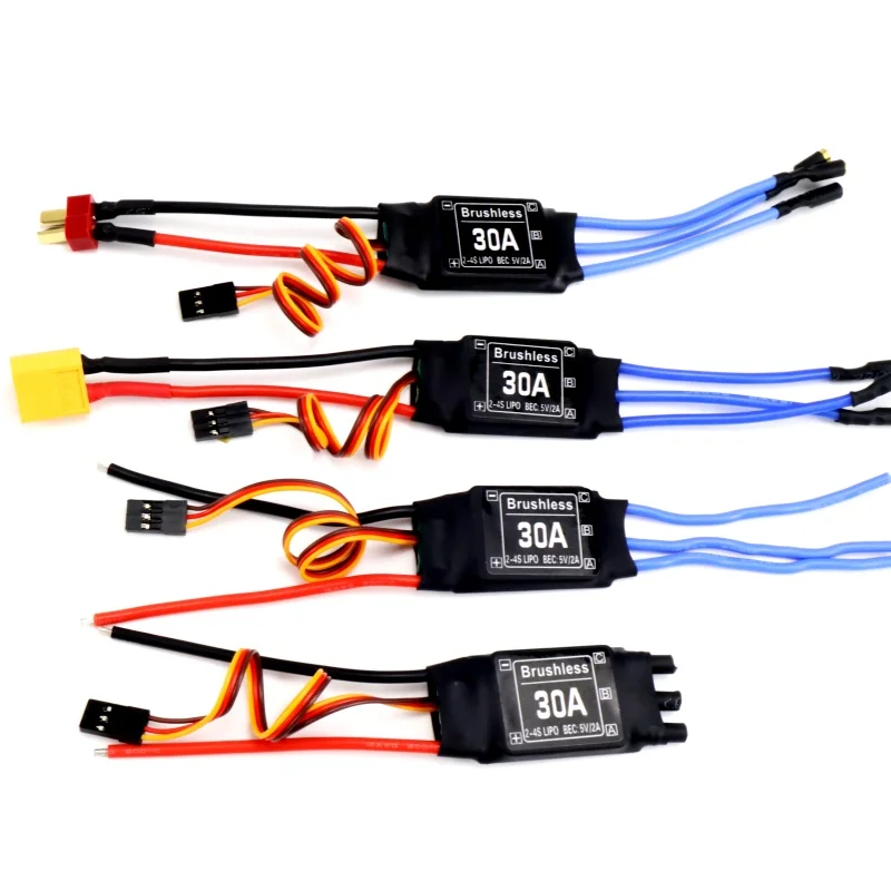 Bürstenloser 30A ESC 2-4S elektrischer Geschwindigkeitsregler mit 5V 2A BEC für Rc Multicopter Hubschrauber Flugzeug – Detail 3