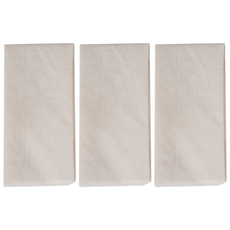 

Muslin Cloths For Cooking, 50X50cm, Grade Hemmed Cheese Cloths For Straining, Unbleached Pure Cotton Cheese Cloth 3 Pcs