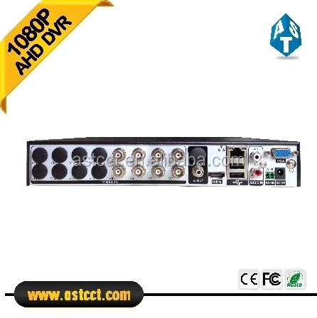 เครื่องบันทึกวิดีโอดิจิตอลแบบสแตนด์อโลน h.264 16 ช่อง AHD 1080P DVR สำหรับกล้องวงจรปิด