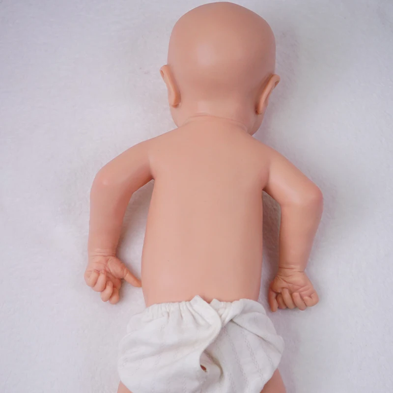 18-calowa Realistyczna Całopłetna Silikonowa Lalka Reborn Floppy 5.6lb Noworodek Otwarta Szczękka