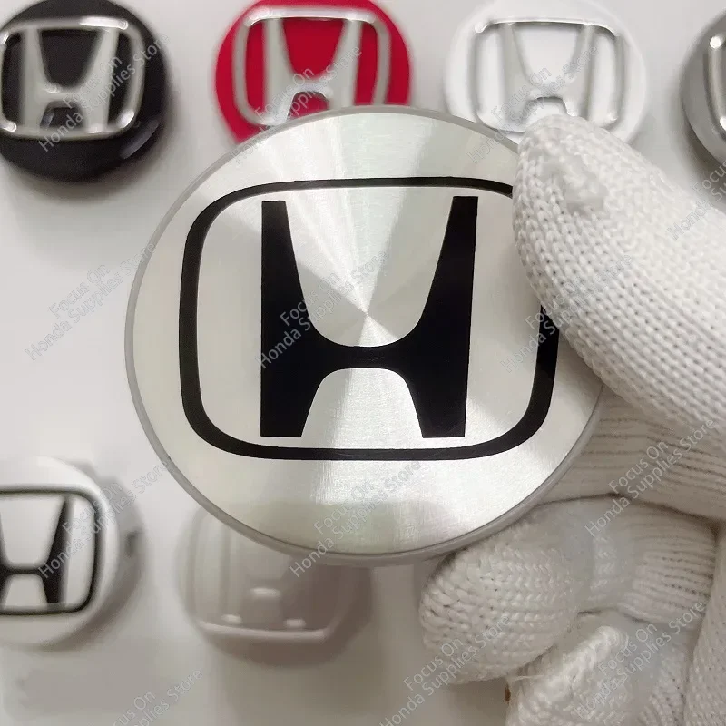 4pcs 58mm 69mm Wheel Center Cap Logo Hub Cover Badge Emblem For Honda Civic City Accord Odyssey Spirior CRV Hrv Jazz CBR HR-V