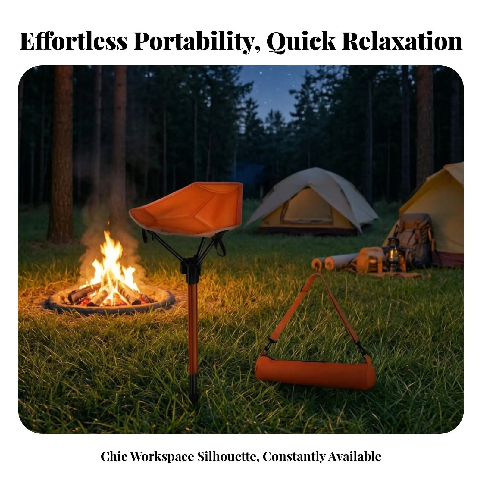 Foldable Portable Stool Chair Oxford Fabric Aluminum Frame Compact Seating for Fishing Picnic Hiking