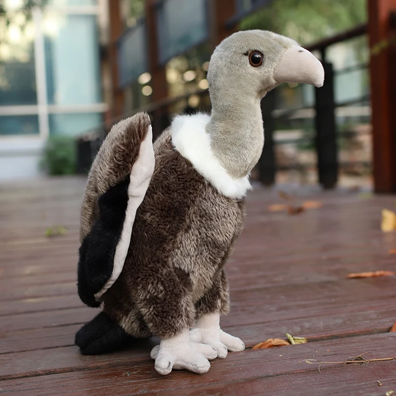 

25/35/45CM Simulated Bird Plush Toys Lifelike Pelican Vulture Eagle Stuffed Wild Animal Doll Cute Home Ornament Gift