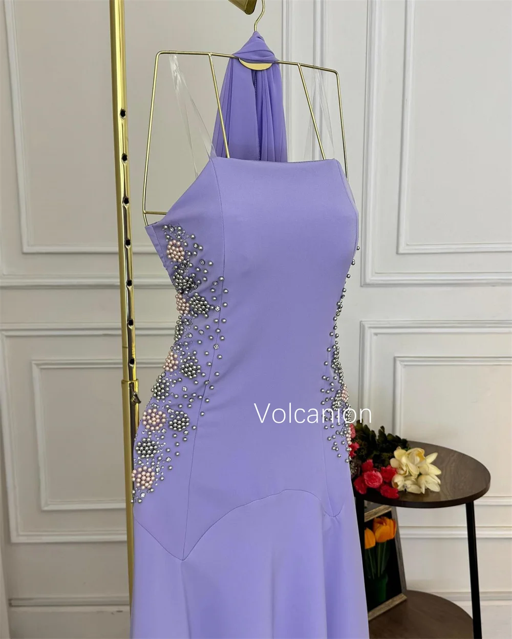 تخصيص جيرسي الديكور حمالة ألف خط فساتين متوسطة الطول مناسبة مخصصة حفلة موسيقية أحجام الموضة الأنيقة المتاحة