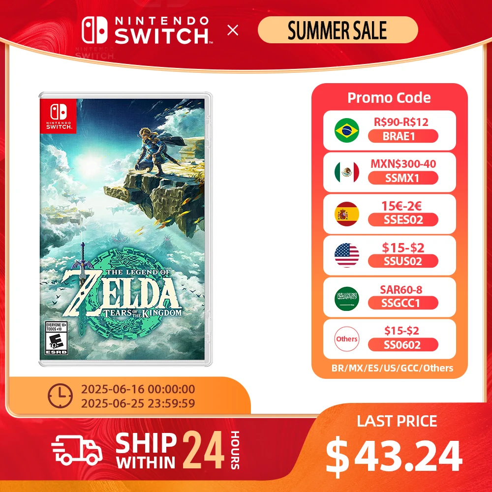 Nintendo Switch — The Legend of Zelda: Tears of the Kingdom — Поддержка настольного телевизора с ладонью в режиме игры