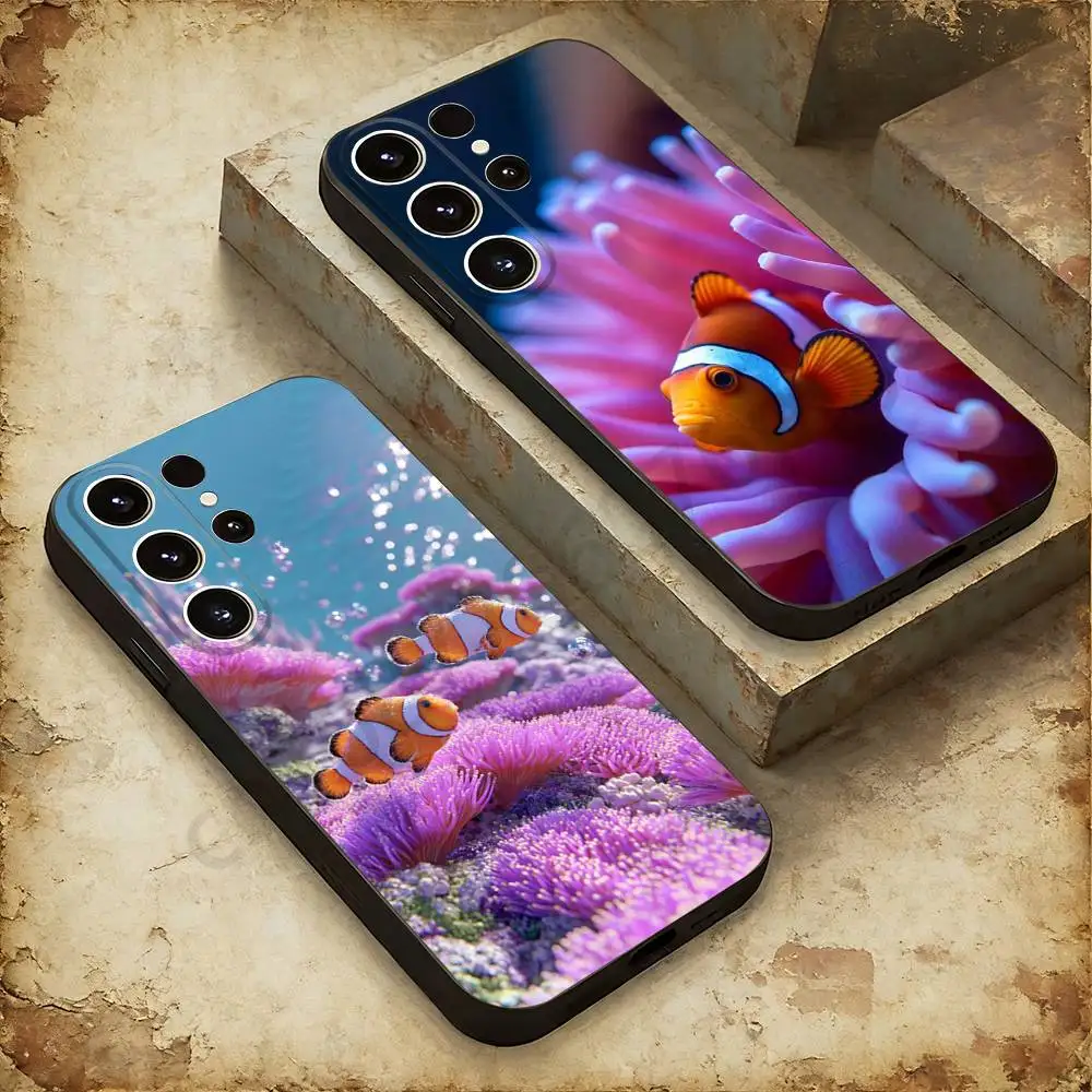Clownfish Phone Case For Samsung GalaxyA53,51,72,73,31,30,42 Soft Silicone Phone Protective Case