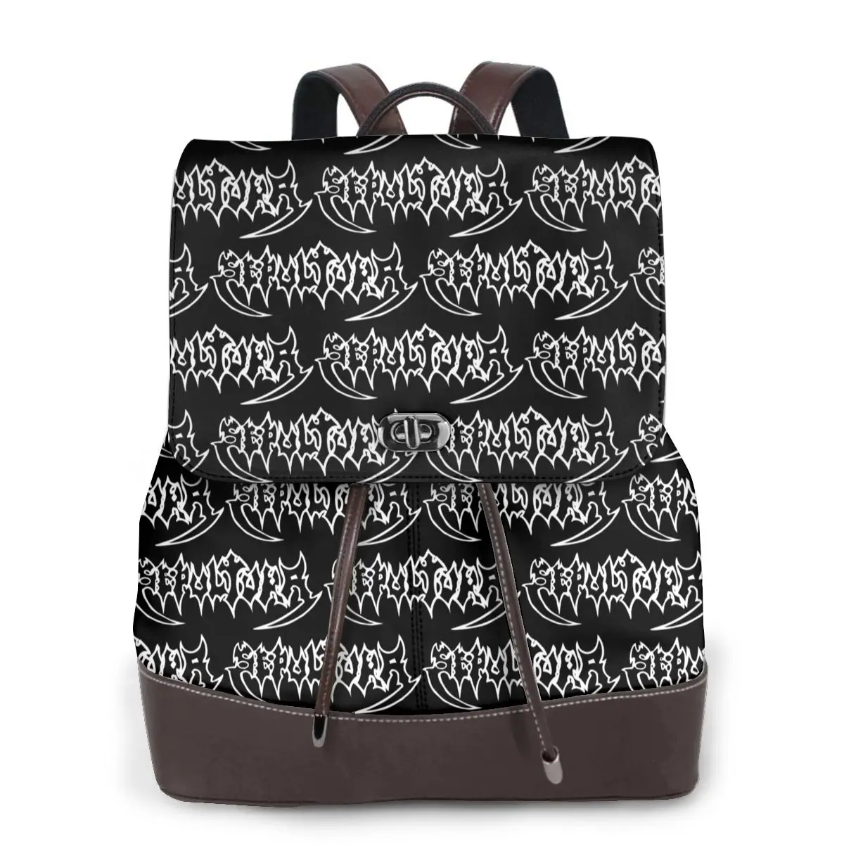 Sepultura Slayer Death Metal Bookbag School Student Bags Hiking Travel Daypack for Women Fashion Derma Backpack