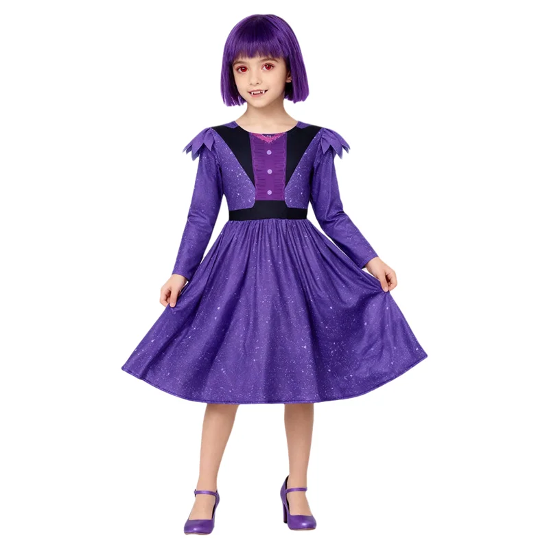 

New Cute Little Witch Halloween Cosplay Performance Skirt Stage Costume Cross-Border Nana Uniform Polyester Material