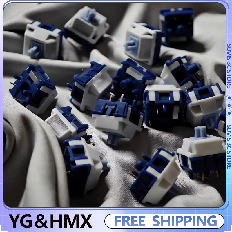 YG & HMX الجليد لوتس التبديل HIFI الخطي ستافي التبديل Ex-factory تزييت مخصص 55 جرام/60 جرام الزناد ملحقات لوحة المفاتيح الميكانيكية