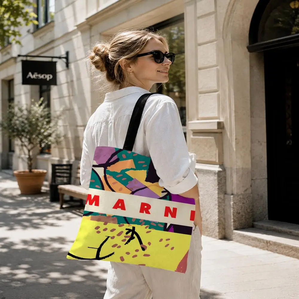 Bucket Bag Marni Woven Shopping Bag Marni Knitted Handbag