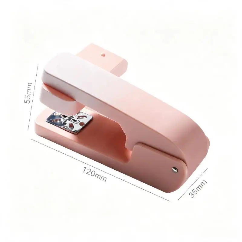 360 Degree Rotatable Stapler With Gradient Color Comfortable Grip Perfect For School Office Students Daily Document Binding