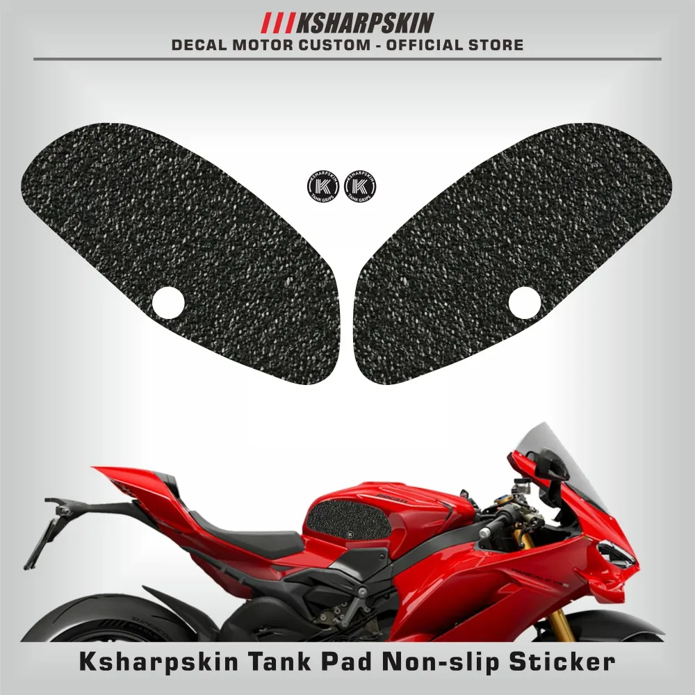 

Motorcycle protection pad tank grip fuel tank pad sticker gasoline knee traction side Non-slip decals for DUCATI V4 S 2025 V4