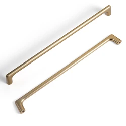 Goo-Ki Brushed Copper Cabinet Pulls with 12.6''Hole Centers, Zinc Alloy Cabinet Handles for Dresser,Wardrobe,Cupboard