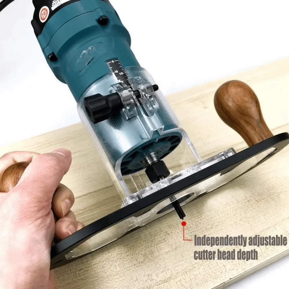 

Base Milling Groove Wood Router Base Adjustable Flip Engraving Edge Guide Spare Parts Protective Base Trimming Machine Milling
