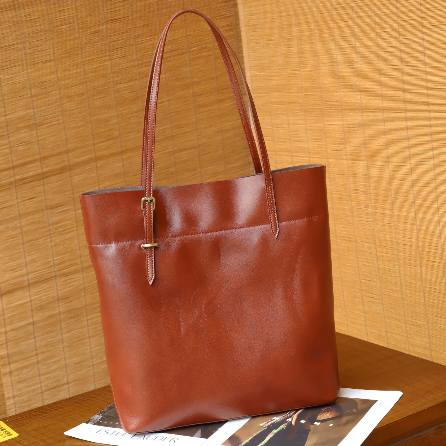 

Genuine Grade Leather Women's Underarm Shoulder Bags Luxury Designer Brand Ladies Large Tote Cowhide Fashion Female Bucket Bag