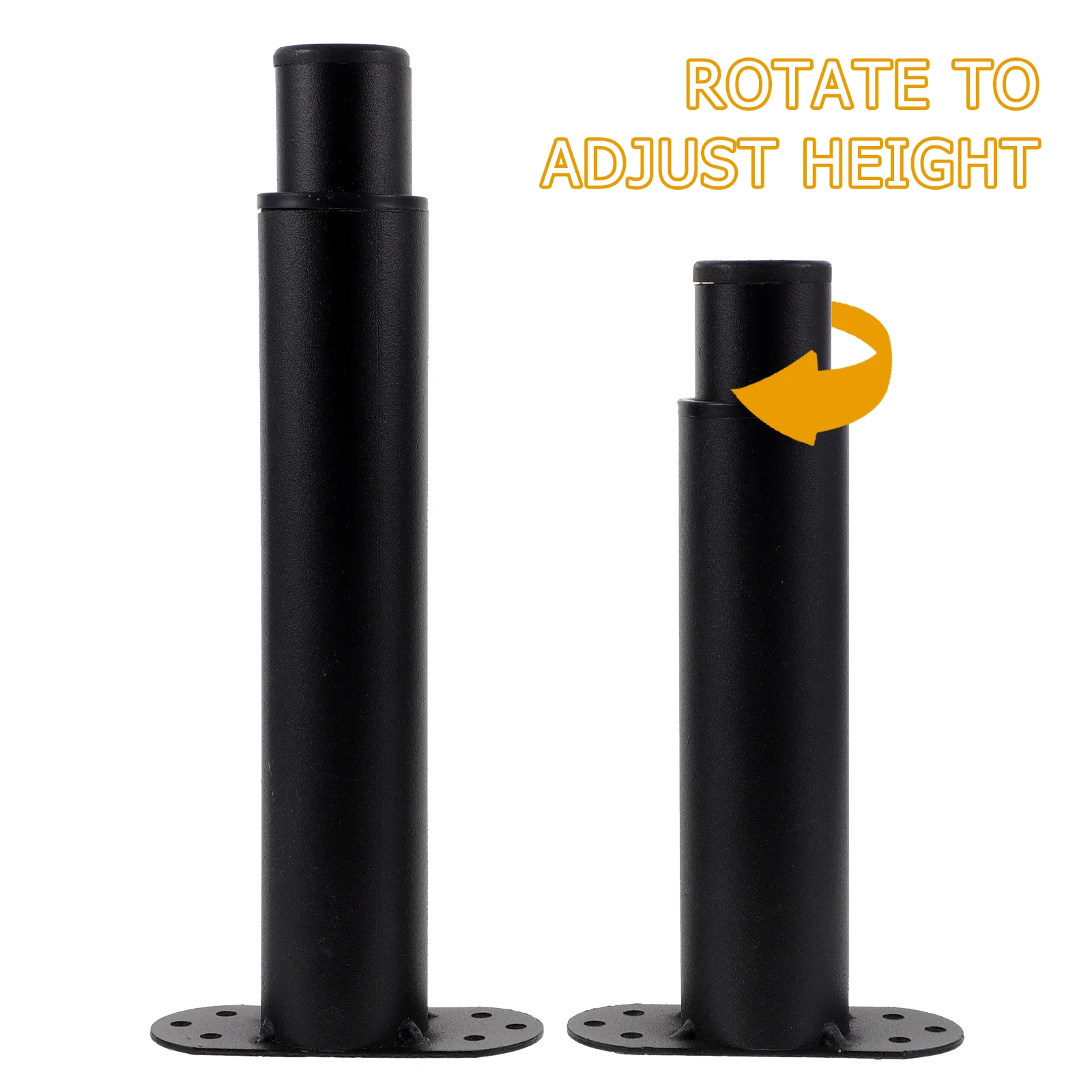 

2pcs Adjustable Frame Support Legs Heavy Duty Metal Bed Reinforcement Feet For Center Slat Stability T-Shaped Base No Punch