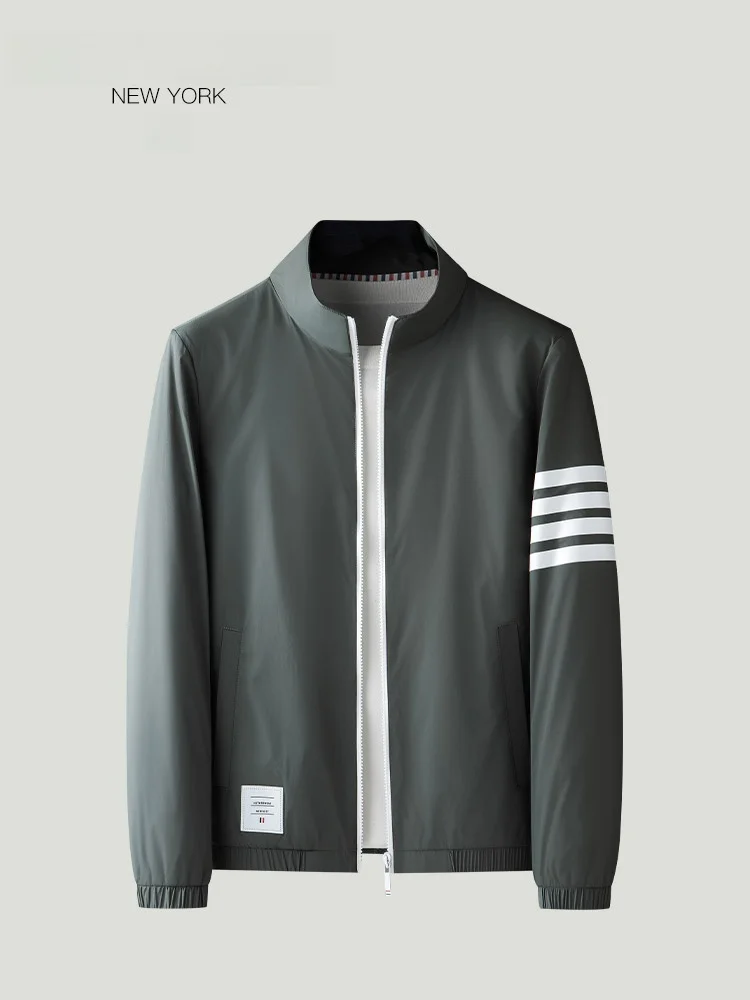 

High-End Four-Stripes Jaet Men's Spring New Casual Outdoor Sun Protection Women's Coat Faionable Urban Sle Long Sve