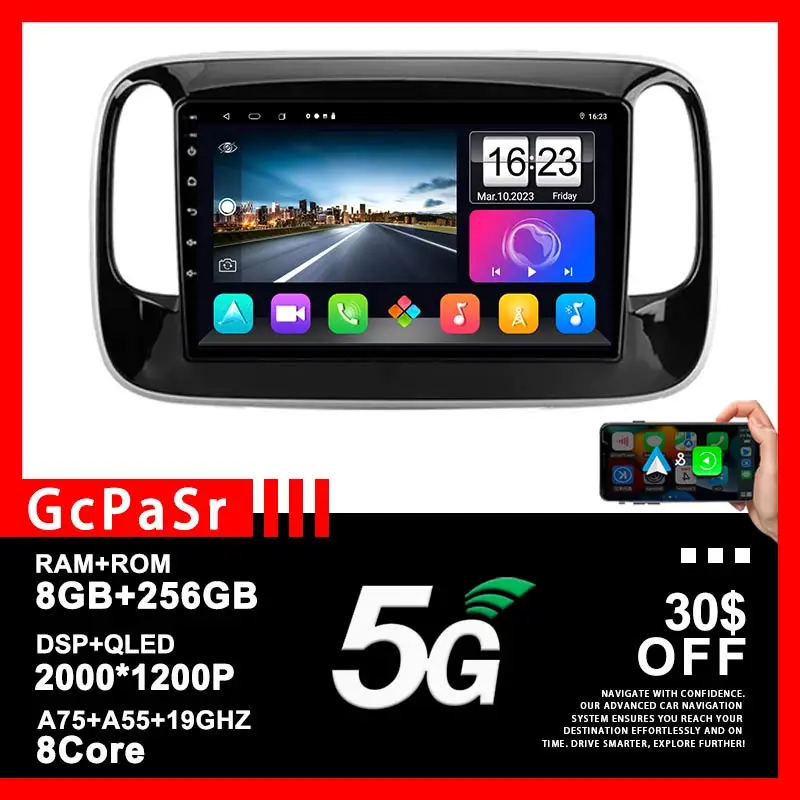 

Android 13 Car GPS Navigation Carplay No 2din For GAC Trumpchi GS3 GE3 2017 - 2021 Auto Multimedia Player No 2din QLED Screen