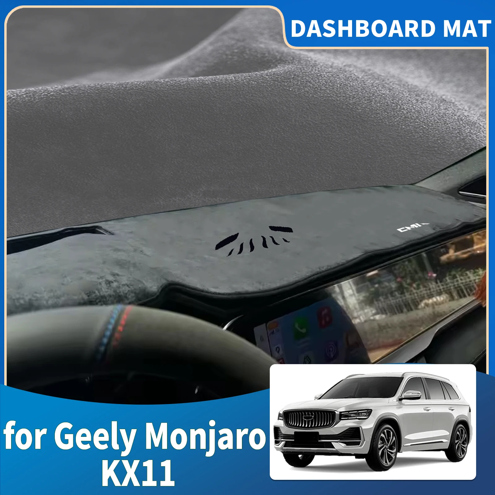 

fit for Geely Monjaro KX11 Car Accessories Dashmat Dashboard Cover Pad Protective Carpet DashMat Sunshade